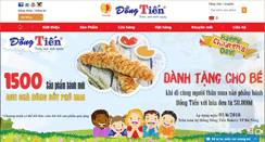Desktop Screenshot of dongtienbakery.com.vn